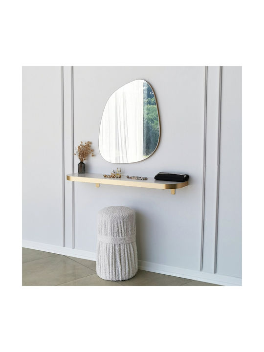 Aberto Design Soho Καθρέπτης Τοίχου με Κίτρινο Πλαστικό Πλαίσιο 75x58cm