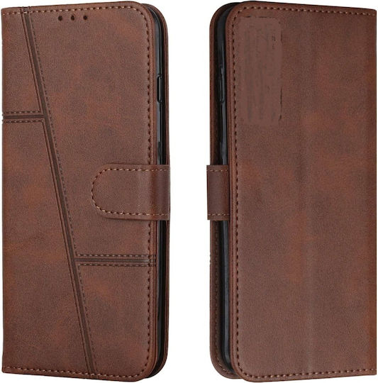 Brieftasche Synthetisches Leder / Leder Braun (VIVO Y76S, VIVO Y76)