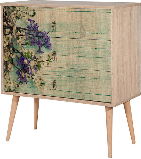 Συρταριέρα Креватокамарас Дървена Trio Multi 80x40x90бр