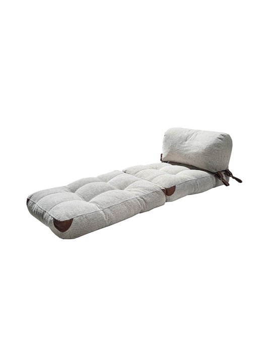 Vielseitiger Sitzsack Pouf Grau 60x80x70cm