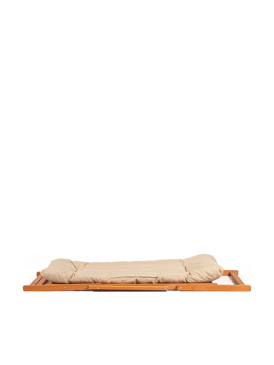 Sezlonguri Lemn cu Alb Material 66x48x110cm