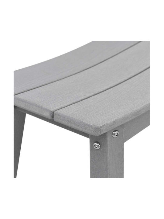 Hölzernes Hocker für Bar Für den Außenbereich Light Gray 2Stück 43x52x73.5cm