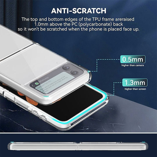 Crystal Umschlag Rückseite Kunststoff Transparent (Galaxy Z Flip3 5G)