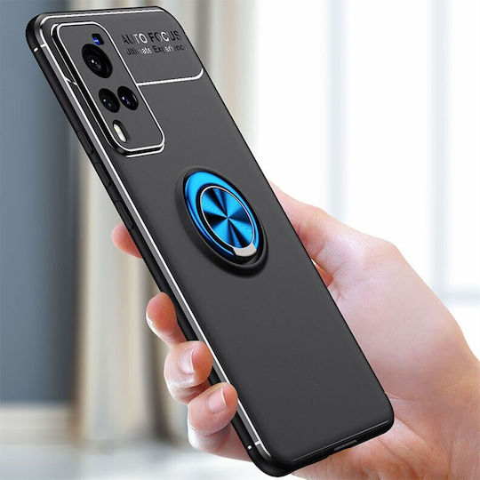 Solid Color Back Cover Silicone Blue (Vivo X60 Pro 5G)