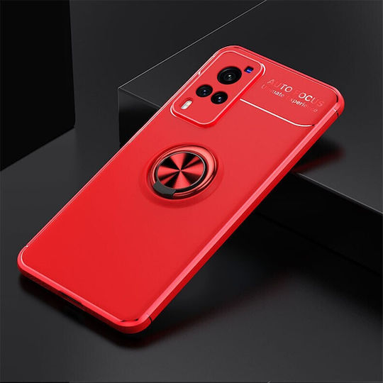 Solid Color Задна корица Силикон Червен (Vivo X60 Pro 5G)