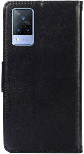 Crystal Texture Wallet Δερματίνης Μαύρο (Vivo V21 5G)