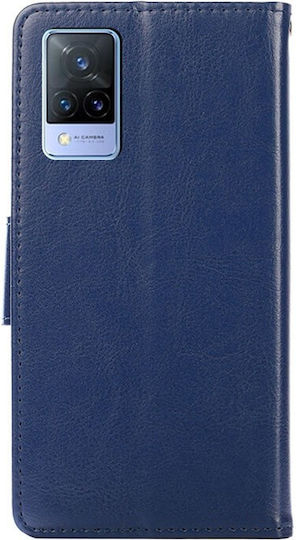 Crystal Texture Wallet Δερματίνης Μπλε (Vivo V21 5G)