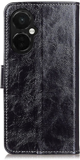 Crazy Horse Wallet Synthetic Leather Black (OnePlus Nord CE 3)