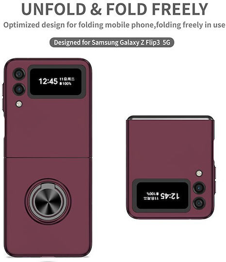 Back Cover Plastic Burgundy (Galaxy Z Flip3)
