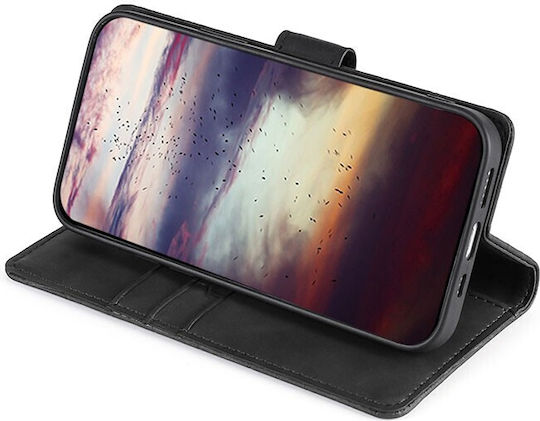Skin Feel Crocodile Wallet Piele artificială Negru (Vivo V21 5G)