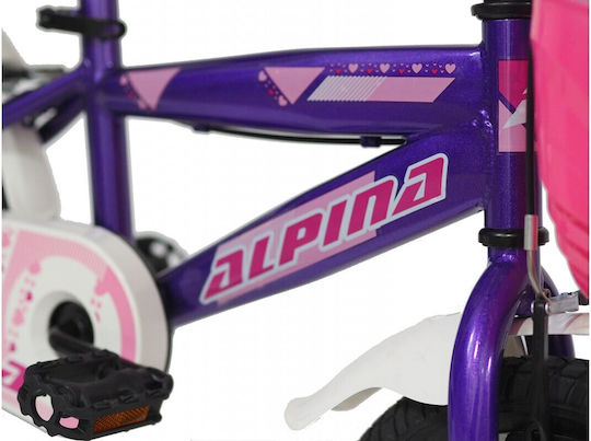 Alpina Beleno 14" Детски Велосипед BMX Лилав