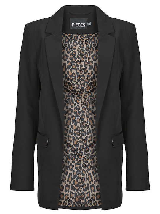 Pieces Pcbozzy Damen Blazer Schwarz
