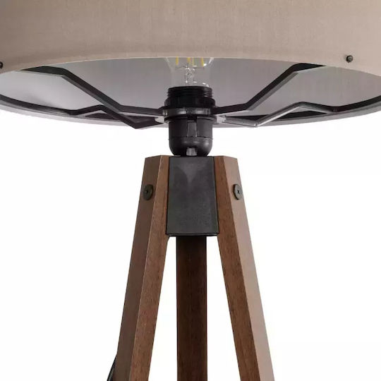 GloboStar Saga Lampa de podea Î140xL38cm. cu Soclu pentru Bec E27 Gri