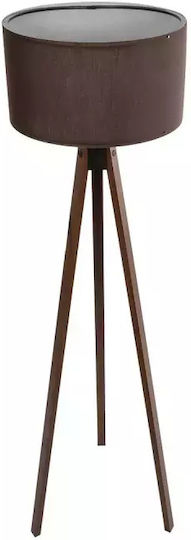 GloboStar Saga Stehleuchte H140xB38cm. mit Fassung für Lampe E27 Braun