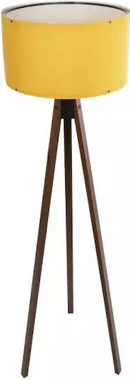 GloboStar Saga Stehleuchte H140xB38cm. mit Fassung für Lampe E27 Gelb