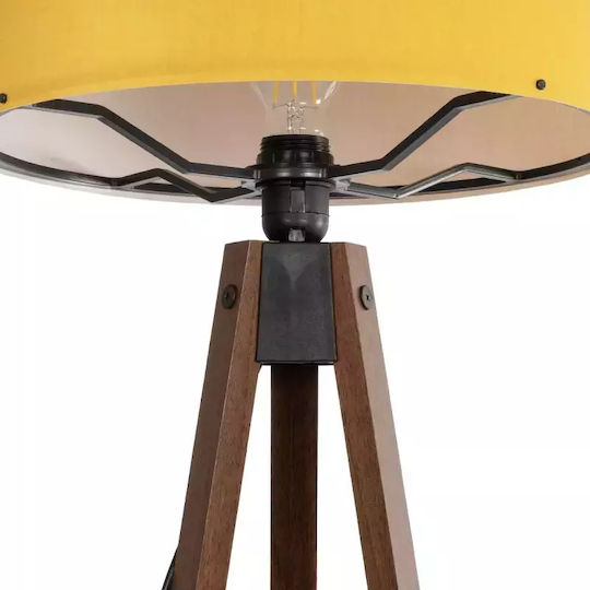 GloboStar Saga Stehleuchte H140xB38cm. mit Fassung für Lampe E27 Gelb