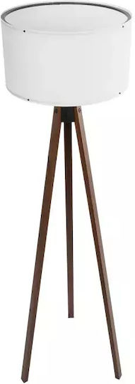 GloboStar Saga Lampa de podea Î140xL38cm. cu Soclu pentru Bec E27 Alb