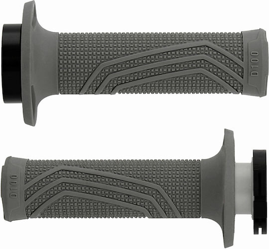 Motorradlenker und Lenkergewichte Paar Mx D100 D-Lock Graue Lock-On Griffe D10046c5200a9-0 Domino