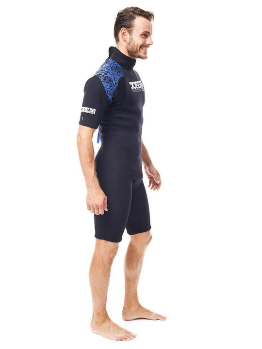 Jobe Monoshort De Scufundare Cu Fermoar Negru 2.5mm