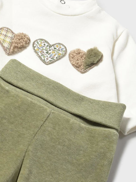 Kids' Set with Leggings Winter 2pcs Khaki