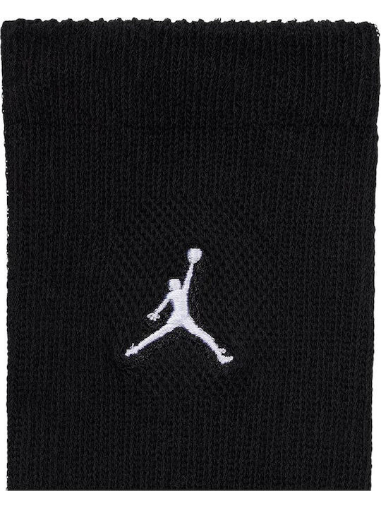 Jordan Παιδικές Κάλτσες Μακριές Μαύρες 6 Ζευγάρια