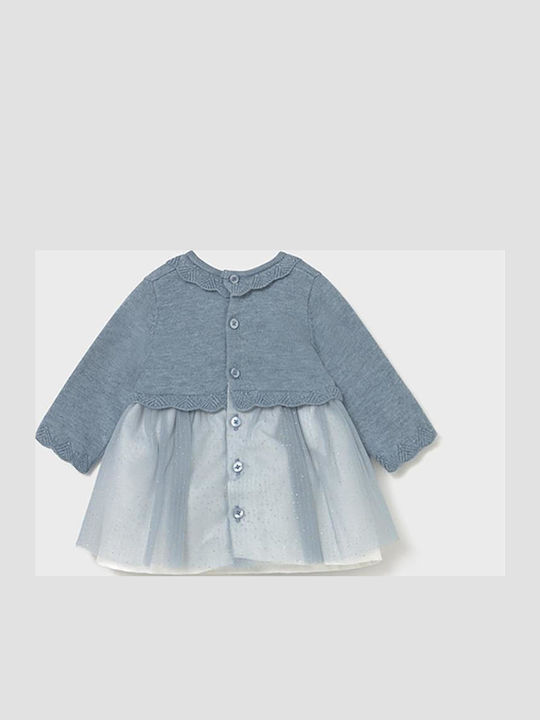 Children's Dress Long Sleeve Tulle Gray