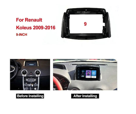 Ramă de Navigație de 9 inci Idealstore Modul de Cablu Canbus Compatibil Renault Koleos 2008-2016 Tip Material Abs Radio Mp3 Player Mp5 2din Android Ecran de 9 inci 7 inci Stil Tesla 12v 2+32g