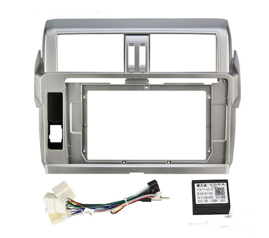 10-Zoll-Navigationsrahmen Idealstore Verkabelung Canbus-Modul Kompatibel mit Toyota Land Cruiser Prado J150 2013-2017 ABS-Materialtyp MP3-Radio MP5-Player 2DIN Android 10-9 Zoll Bildschirm Tesla-Stil 12V 2+32G Bildschirm