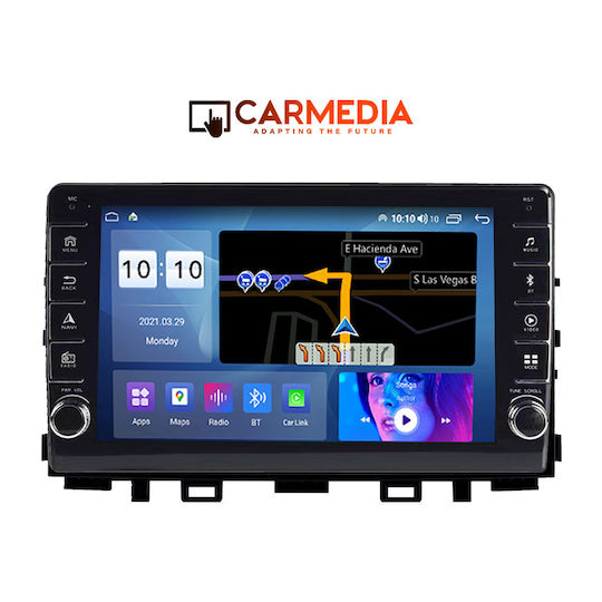 Carmedia Ηχοσύστημα Αυτοκινήτου για Kia Rio / Stonic 2017 (Bluetooth/USB/WiFi/GPS/Apple-Carplay/Android-Auto) με Οθόνη Αφής 9"