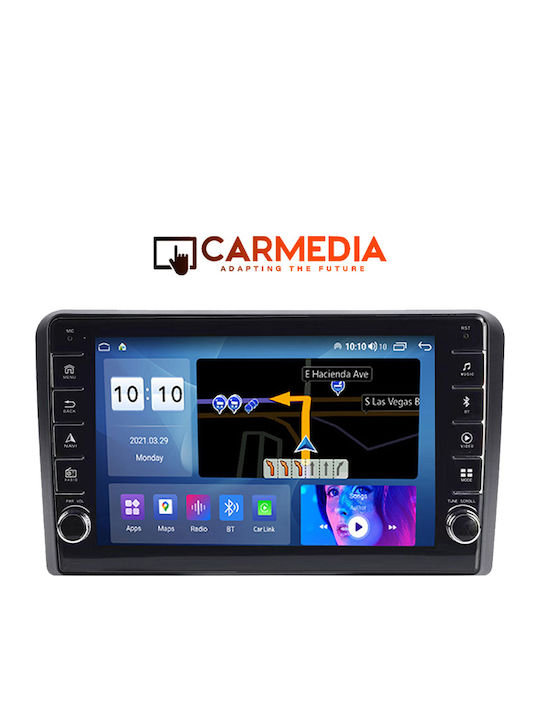 Carmedia Car Audio System for Audi A3 2003-2012 (Bluetooth/USB/WiFi/GPS/Apple-Carplay/Android-Auto) with Touch Screen 9"