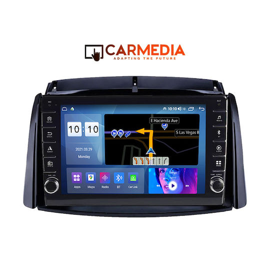 Carmedia Ηχοσύστημα Αυτοκινήτου για Renault Koleos 2006-2016 (Bluetooth/USB/WiFi/GPS/Apple-Carplay/Android-Auto) με Οθόνη Αφής 9"