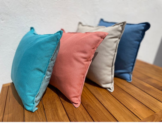 Marine Business Waterproof Embroidered Cushion Filling Aruba Light Blue Set of 2 Pieces