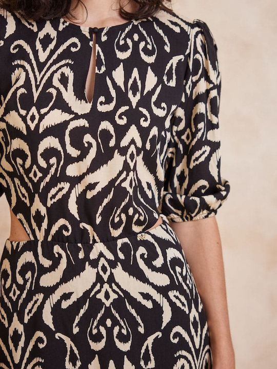 Miciela Midi Evening Dress Black