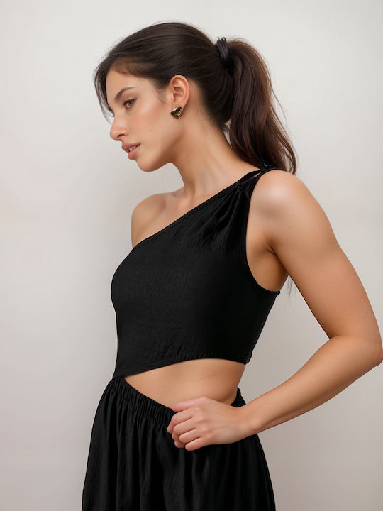 Summer Maxi Dress for Wedding Christening Black