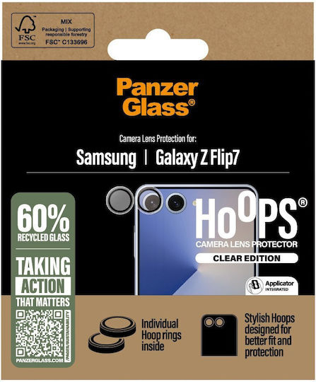 PanzerGlass Hoops Camera Protection Membrane Transparent for the Samsung Galaxy Z Flip7 PG49177