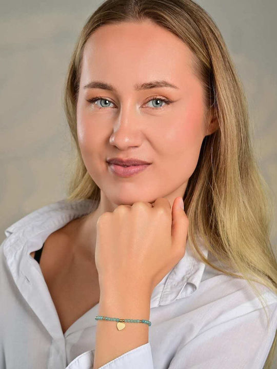 Akzent Дамско Гривна с дизайн Сърце от Стомана Златно