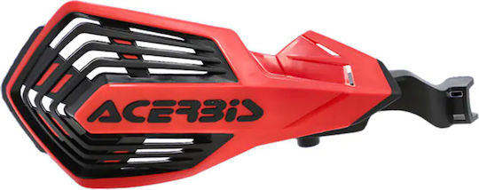 Acerbis Motorcycle Protective Hand Guards in Red Colour