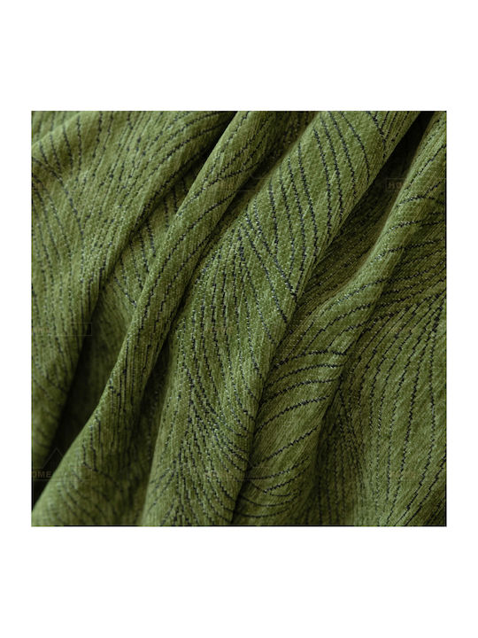 My Home Luxury Pommard Three-Seater Sofa Throw Jacquard 180x280cm Green C1