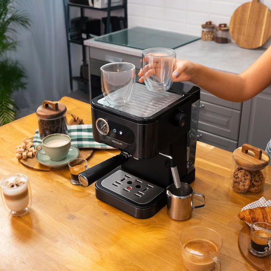 Cecotec Power Automatic Espresso Machine 850W Pressure 20bar for Cappuccino Brown
