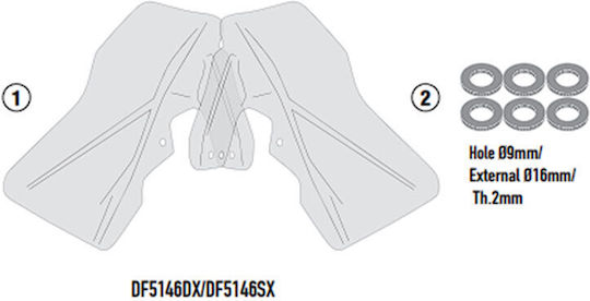 Givi Motorcycle Protective Hand Guards