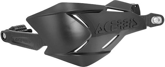 Acerbis Motorcycle Protective Hand Guards X-factory in Black Colour
