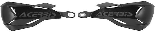 Acerbis Motorcycle Protective Hand Guards X-factory in Black Colour