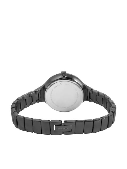 Just Watch Women's Watch with Black Metal Bracelet