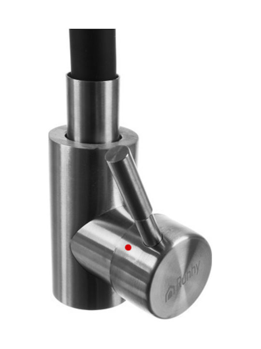 Ruhhy Counter Flexible Black Kitchen Faucet
