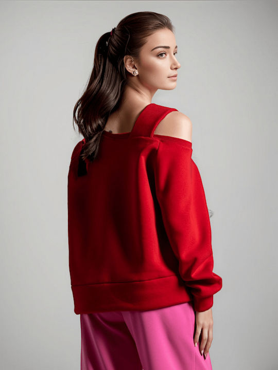 Damen Sweatshirt Red