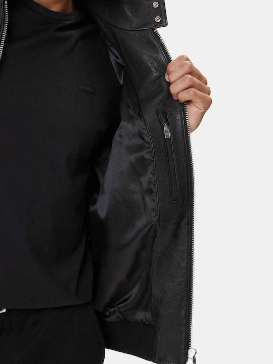 Boss Geacă Piele Negru 50543899-001 | Skroutz Romania