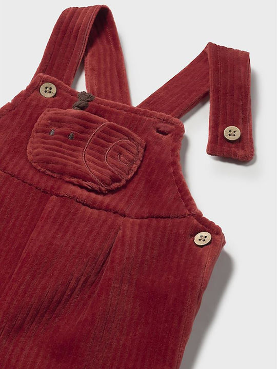Kids' Corduroy Overall Red