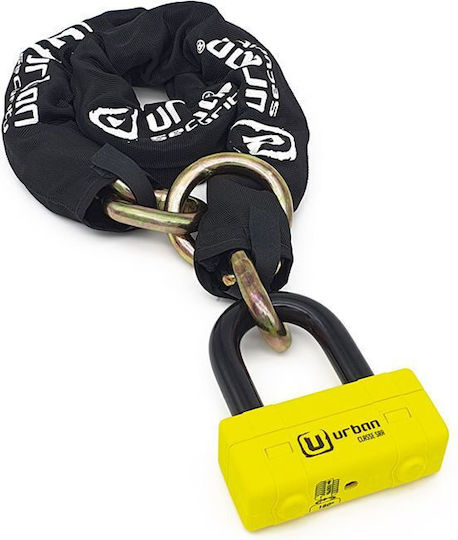 Urban U-lock Αντικλεπτική Αλυσίδα Μοτοσυκλέτας με Κλειδαριά και Μήκος 120εκ.