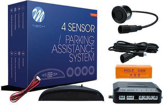 M-Tech Car Parking System with Screen and 4 Sensors 21.5mm in Black Color