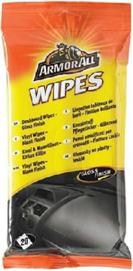Armor All Cleaning / Polishing and Protective Wipes for Car Dashboard 20pcs